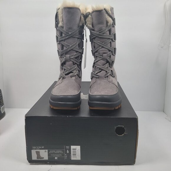 Sorel Tivoli IV Tall WP Women's Gray Waterproof Boots NL3426-052 US Size 6 NWB - Picture 2 of 12
